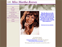 Tablet Screenshot of missmarthareeves.com